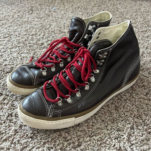 Converse Chuck Taylor Brown Leather Hiker High Top Sneakers Size 10 - Picture 1 of 10